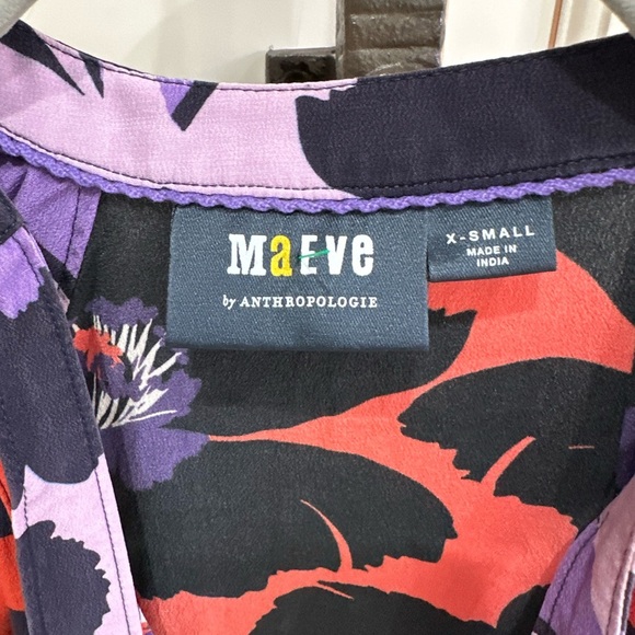 Maeve Anthropologie Neck-Tie Silk Blouse (101) - Picture 6 of 8